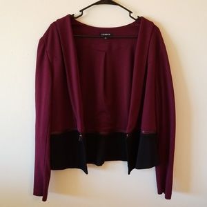 Torrid Zippered Removable Blazer
